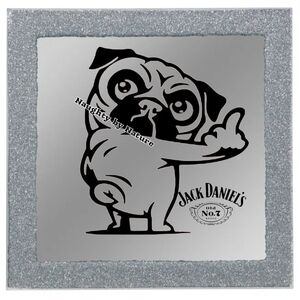Jack Daniel's Naughty by Nature Pug Mirror